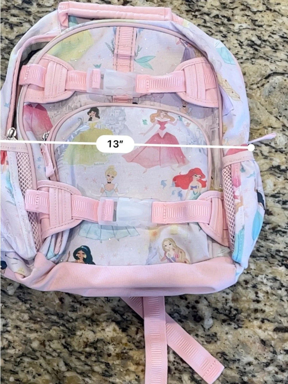 Pottery Barn Disney Princess Castle Shimmer Mackenzie Backpack